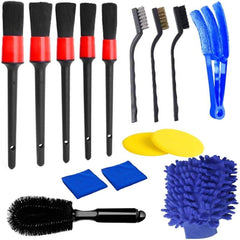 15pcs Car Outlet Detail Brush Set for Car Cleaning