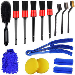 15pcs Car Outlet Detail Brush Set for Car Cleaning
