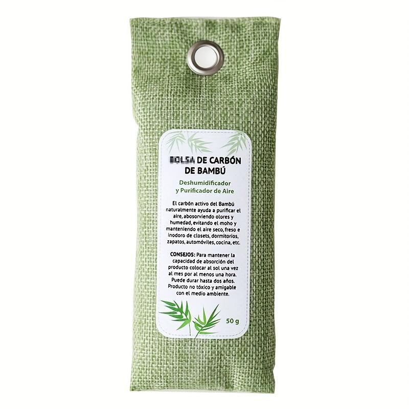 2Pcs Bamboo Charcoal Air Purification Bag - Natural Fresh Odor Absorber