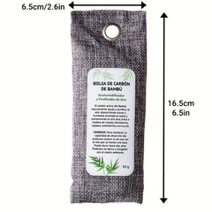 2Pcs Bamboo Charcoal Air Purification Bag - Natural Fresh Odor Absorber