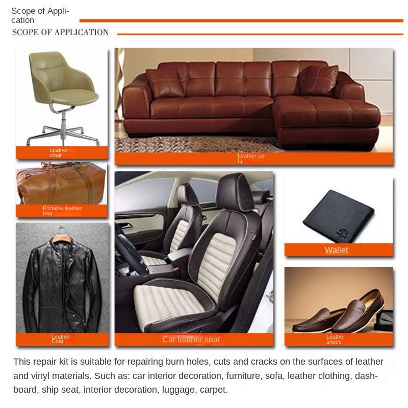 Leather Repair Kit Filling & Glue for Car Seat Sofa Artificial Leather
