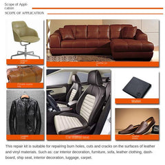 Leather Repair Kit Filling & Glue for Car Seat Sofa Artificial Leather