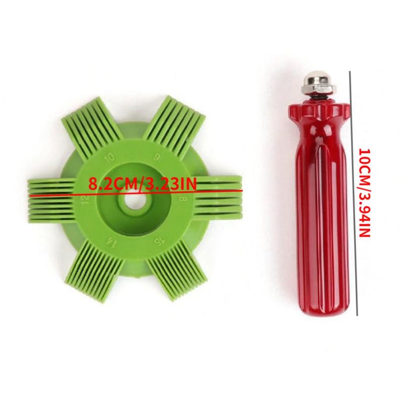 Plastic AC Fin Condenser Cleaning Brush Red Handle