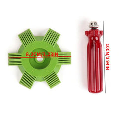 Plastic AC Fin Condenser Cleaning Brush Red Handle