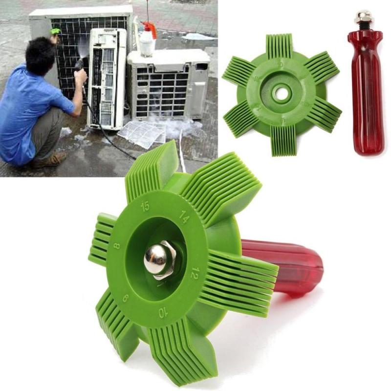 Plastic AC Fin Condenser Cleaning Brush Red Handle