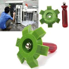 Plastic AC Fin Condenser Cleaning Brush Red Handle