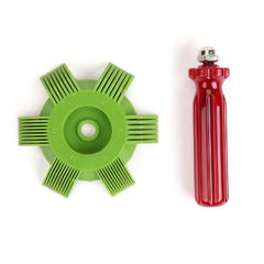 Plastic AC Fin Condenser Cleaning Brush Red Handle