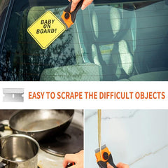 Plastic Blade Scraper Set - Car Wrap Window Glue Removal Tool