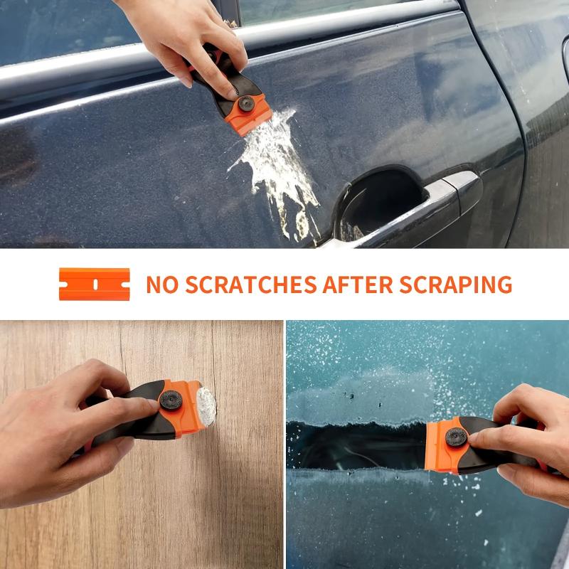 Plastic Blade Scraper Set - Car Wrap Window Glue Removal Tool