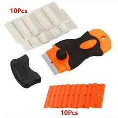 Plastic Blade Scraper Set - Car Wrap Window Glue Removal Tool