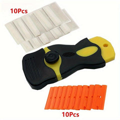 Plastic Blade Scraper Set - Car Wrap Window Glue Removal Tool