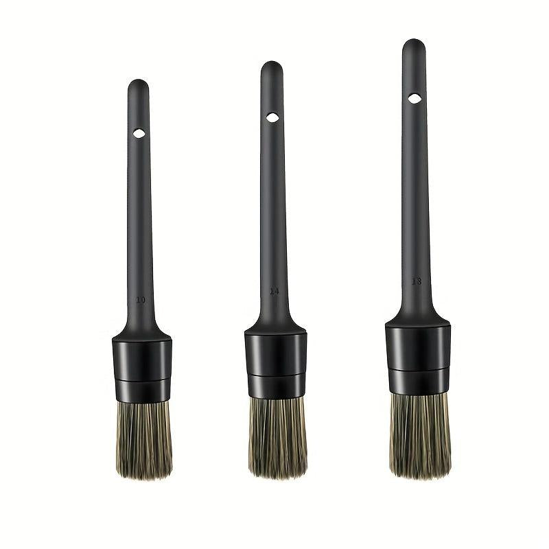 3-in-1 Car Detailing Brush Set - Interior, Air Outlet, Tire, Engine