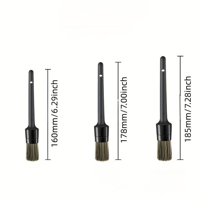 3-in-1 Car Detailing Brush Set - Interior, Air Outlet, Tire, Engine