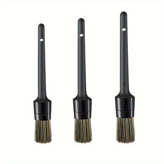 3-in-1 Car Detailing Brush Set - Interior, Air Outlet, Tire, Engine