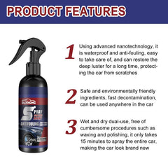 Automobile Coating Spray Curing Decontamination Blackening Brightening Nano Coat