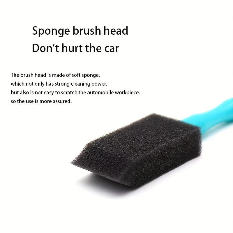 2pcs Mini Car Tuyere Brush Car Beauty Mesh Grille Cleaning Brush