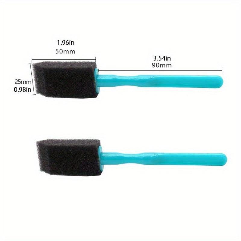2pcs Mini Car Tuyere Brush Car Beauty Mesh Grille Cleaning Brush