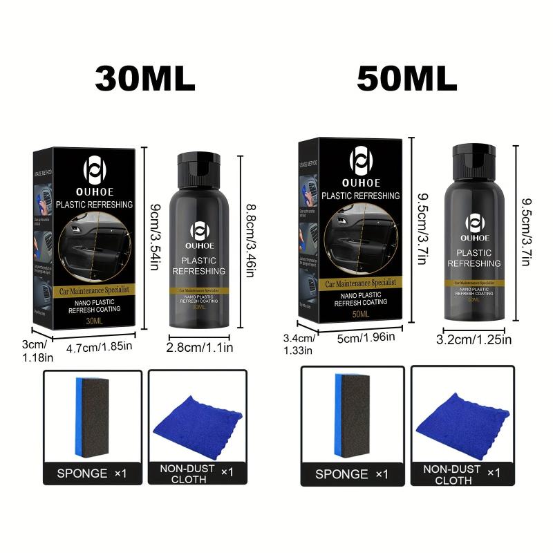 30ml 50ml Plastics Refreshing Coating Agent Car Refurbishment Cleaning Agent