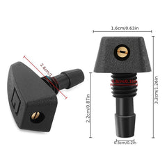 2pcs Front Windshield Wiper Nozzle Jet Sprayer Kits Sprinkler Water Fan