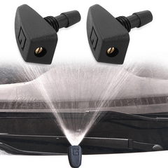2pcs Front Windshield Wiper Nozzle Jet Sprayer Kits Sprinkler Water Fan