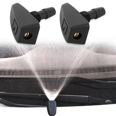 2pcs Front Windshield Wiper Nozzle Jet Sprayer Kits Sprinkler Water Fan