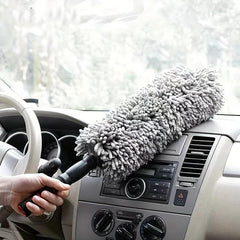 Large Round Brush Retractable Car Sweeping Dust Duster Car Dust Removal