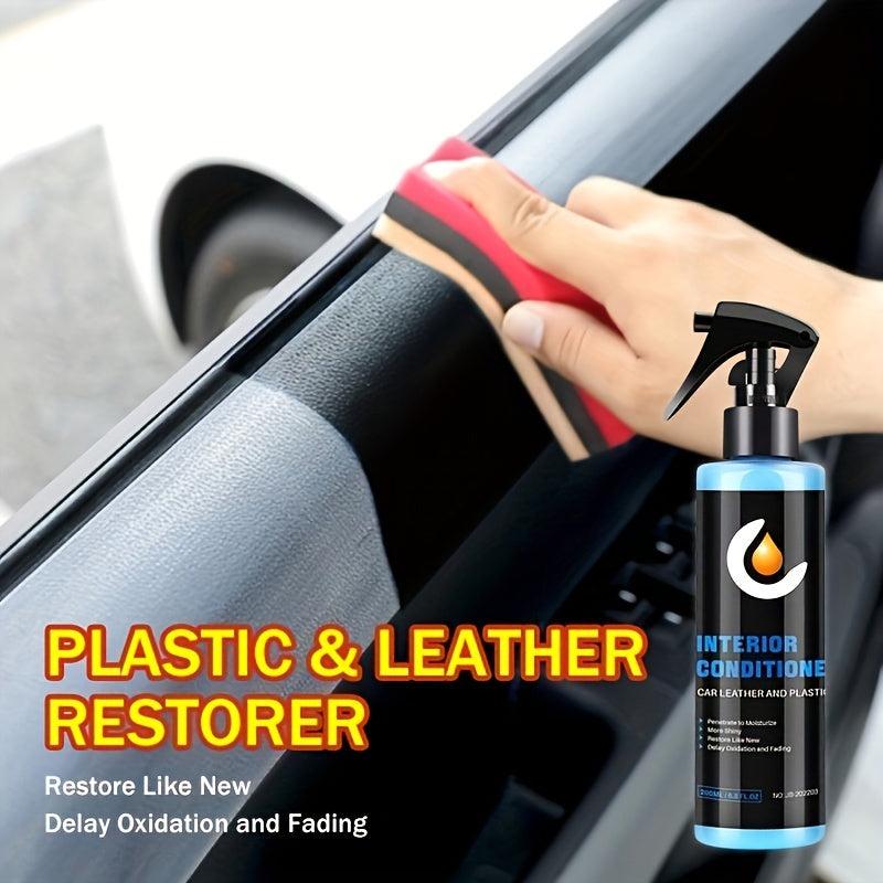 Car Interior Coating Plastic Leather Polish Refinisher 100ml