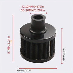 Car Winter Mushroom Head Filter 12mm Air Filter Cartridge