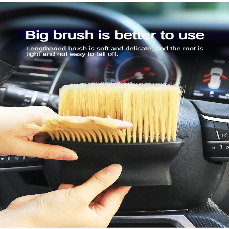 Car Interior Cleaning Dust Soft Bristle Brush Car Wash Tool Artifact