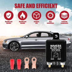 12V 120A High Current Starter Relay Strong Conductivity