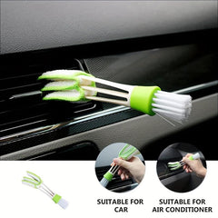 2 in 1 Car AC Vent Brush - Interior Dust Cleaner