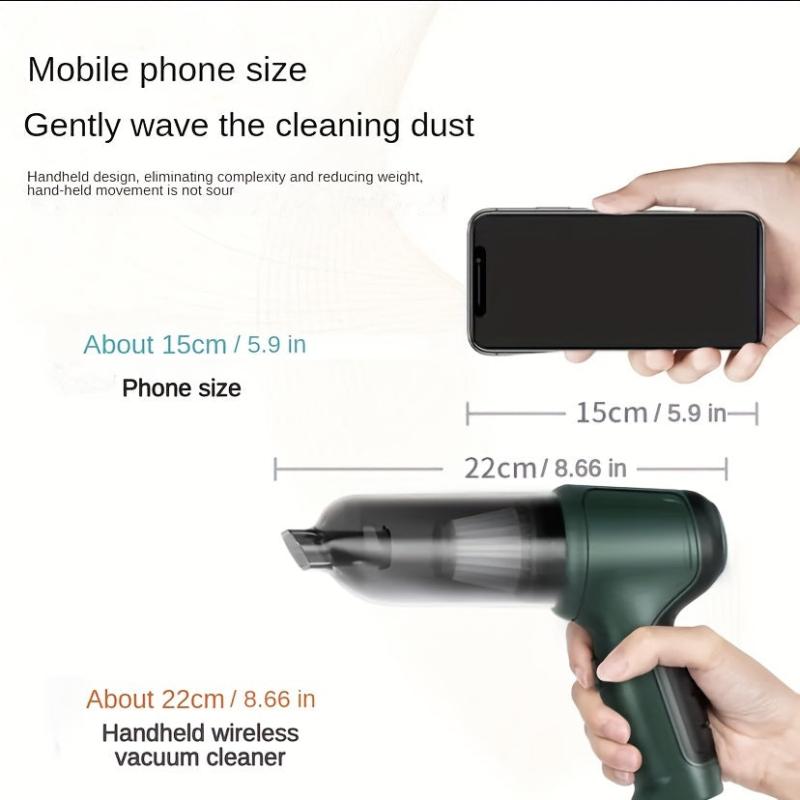 Car Vacuum Cleaner with 3-in-1 Suction & Blowing Functions