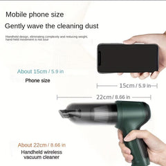 Car Vacuum Cleaner with 3-in-1 Suction & Blowing Functions