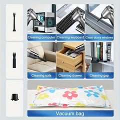 Car Vacuum Cleaner with 3-in-1 Suction & Blowing Functions