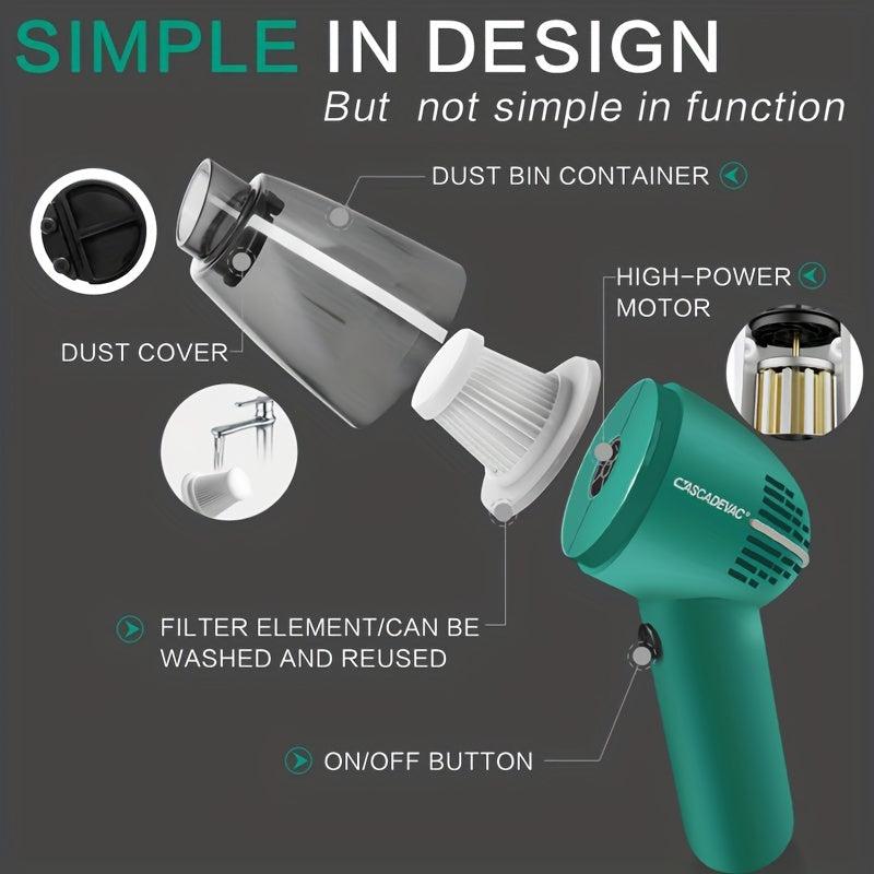 12V Car Vacuum Cleaner Mini Handheld Dust Collector