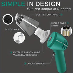 12V Car Vacuum Cleaner Mini Handheld Dust Collector