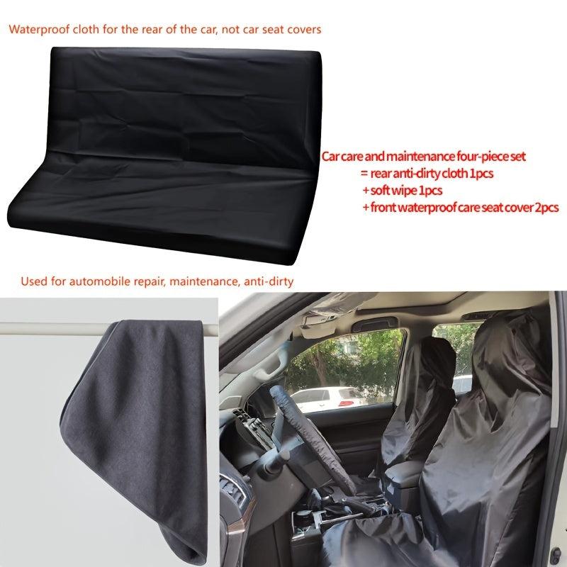 Car Interior Care Set Waterproof Maintenance Seat Cover Absorbent Towel