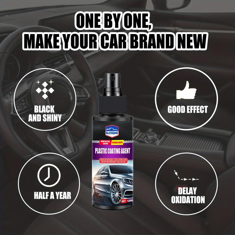 2 Bottles Car Plastic Coating Agent Leather Seat Maintenance Agent