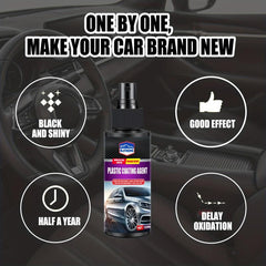 2 Bottles Car Plastic Coating Agent Leather Seat Maintenance Agent
