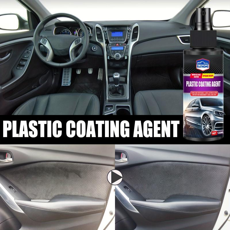 2 Bottles Car Plastic Coating Agent Leather Seat Maintenance Agent