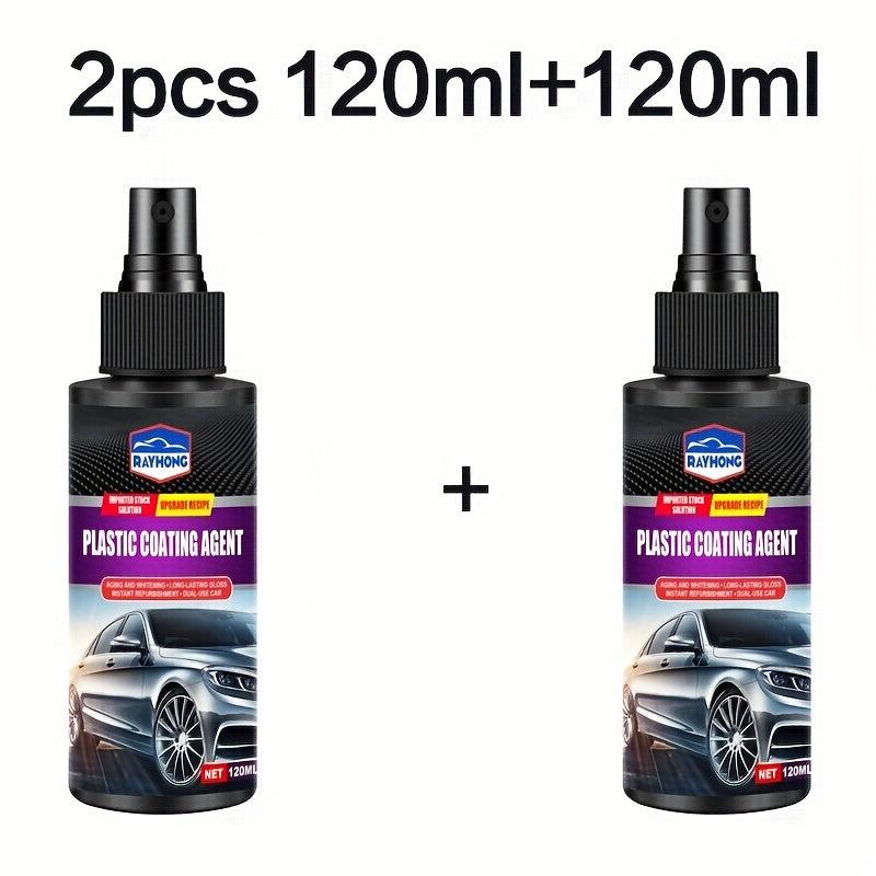 2 Bottles Car Plastic Coating Agent Leather Seat Maintenance Agent