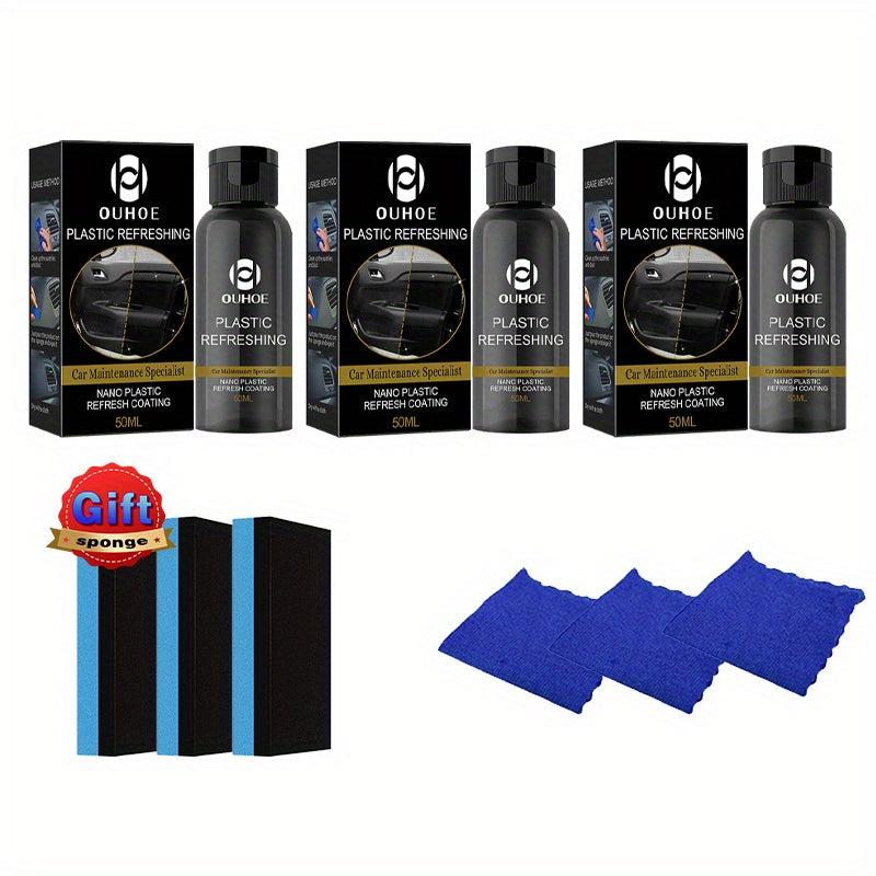 Car Interior Foam Cleaner Spray for Leather Seats and Steering Wheel