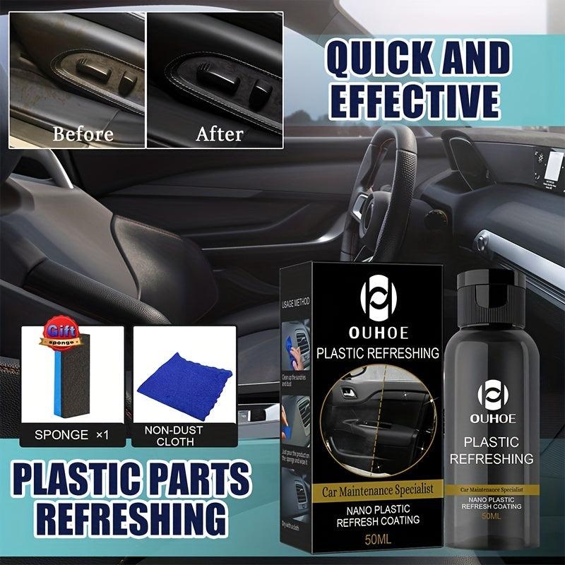 Car Interior Foam Cleaner Spray for Leather Seats and Steering Wheel