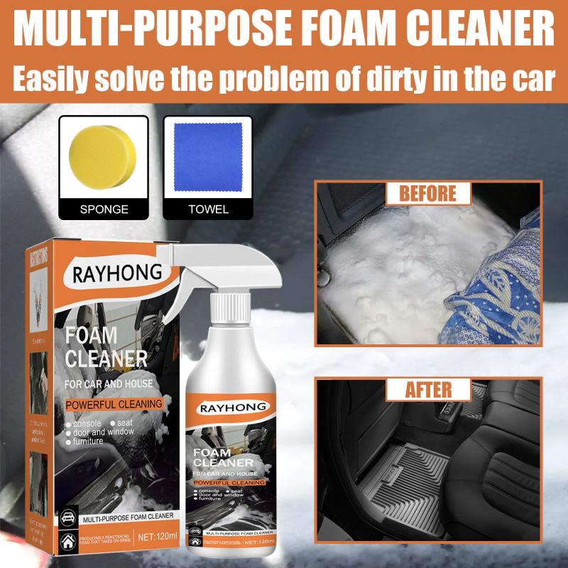 Foam Cleaner for Car Interior Fabric Seat Plastic Stain Cleaner