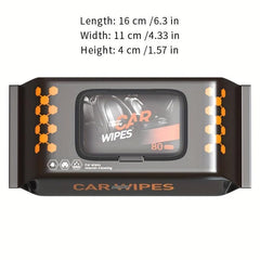 Car Interior Cleaning Wipes - Surface, Plastic, Leather Care
