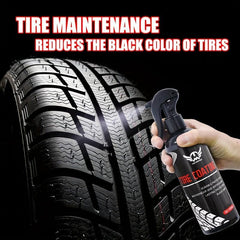 Tire Gloss Spray Kit for Car Tires, Hub Cleaner & Rubber Protector