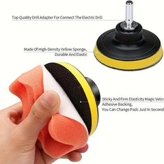 11pcs Polishing Machine Waxing Sponge Plate Wool Ball
