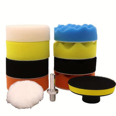 11pcs Polishing Machine Waxing Sponge Plate Wool Ball