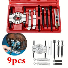 9-Piece Double Disc Bearing Puller Tools Set
