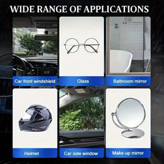 2pcs 100ml Car Anti-fog Agent for Windshield & Mirror - Clear Sight